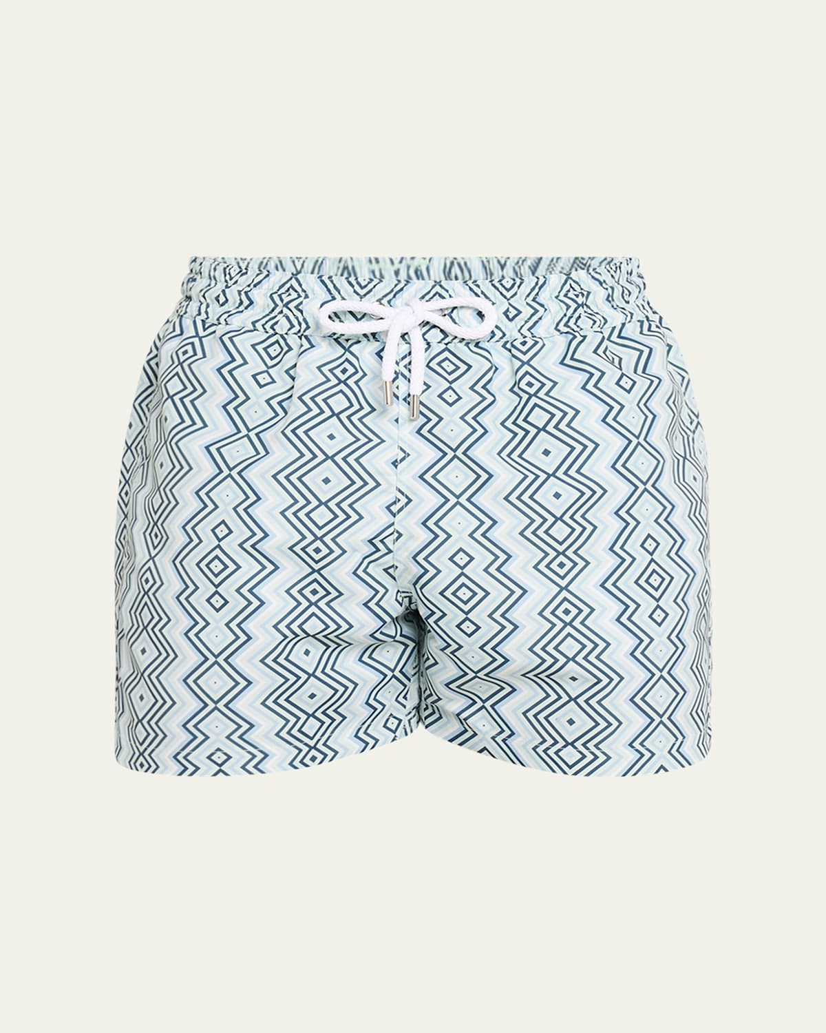 Men's Angra-Print Sport Swim Trunks