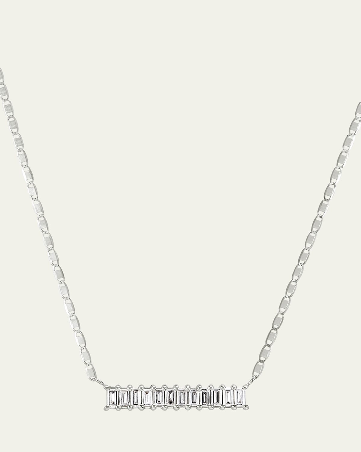 Lana 14K Gold Baguette Diamond Bar Pendant Necklace, 0.33 tcw