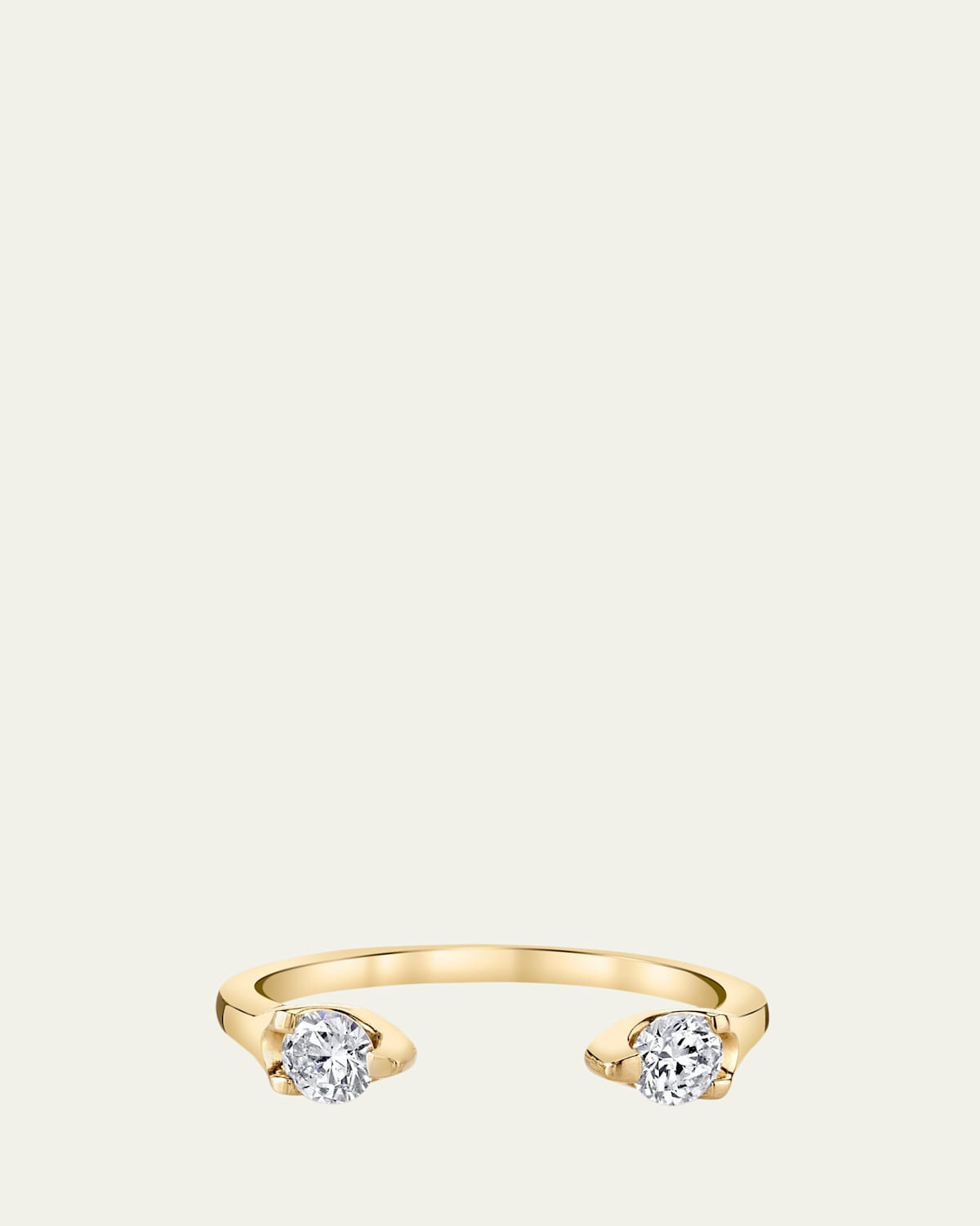 Anita Ko 18K Yellow Gold Orbit Split Diamond Ring