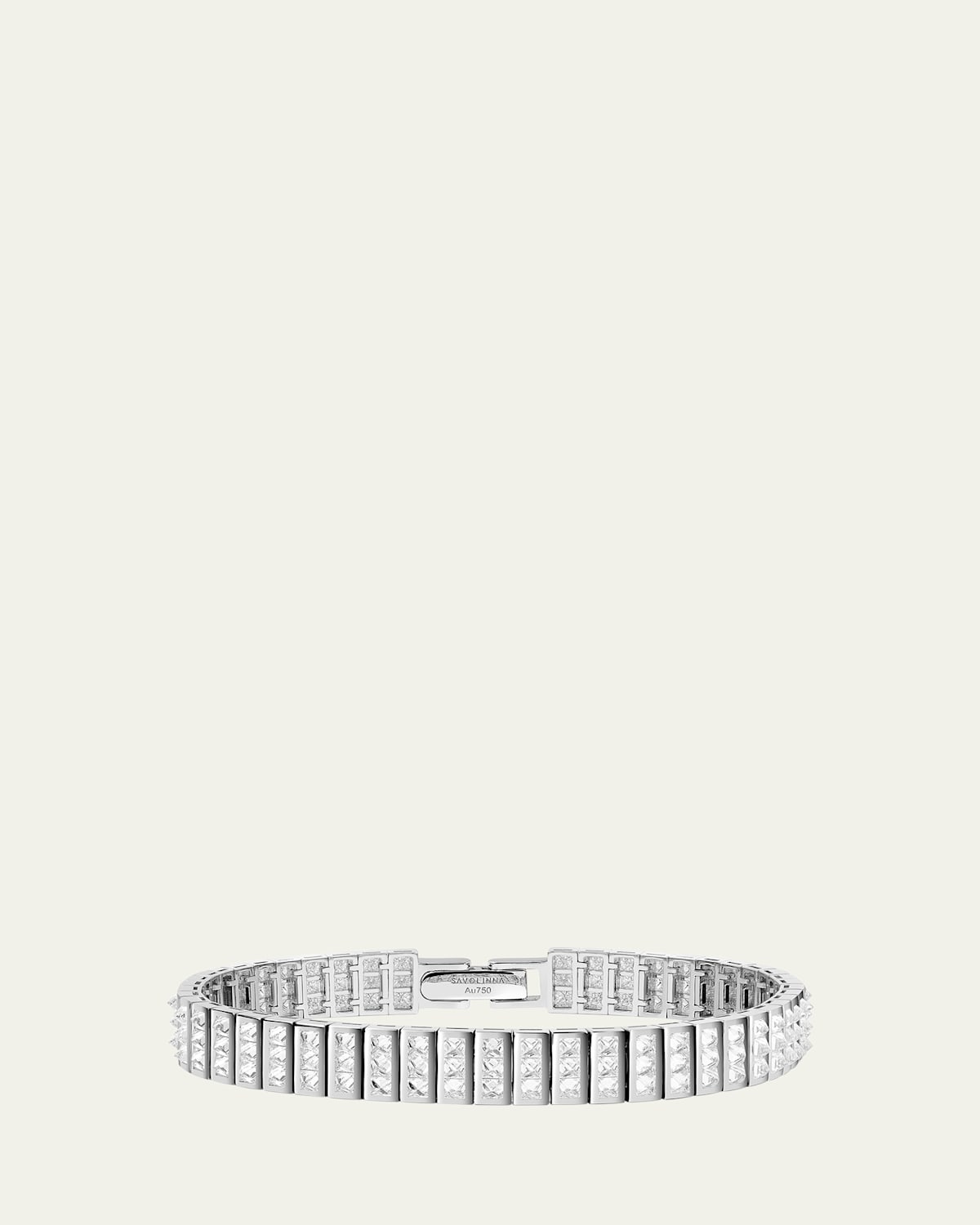 Be Spiked Trio Diamond Tennis Bangle Bracelet