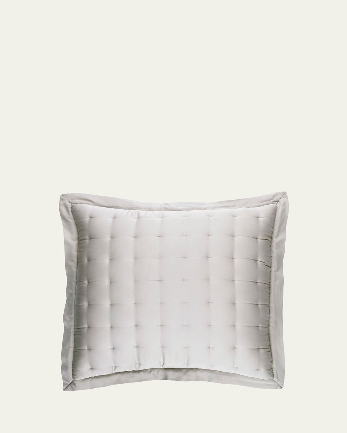 Pine Cone Hill Puff Tencel Euro Sham, Gray