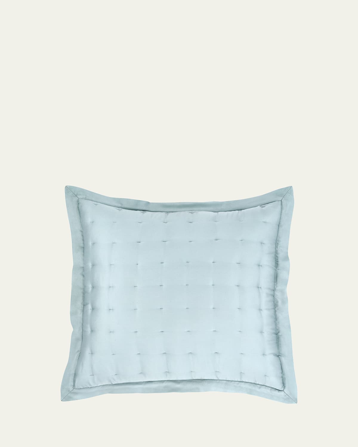Pine Cone Hill Puff Tencel Euro Sham, Robin's Egg Blue