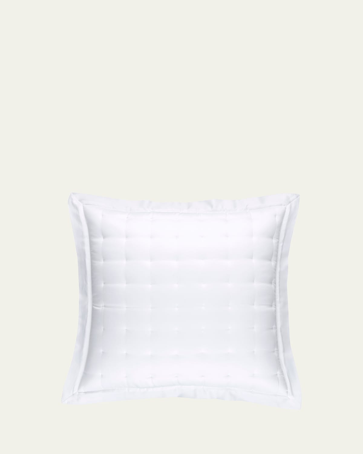 Pine Cone Hill Puff Tencel Euro Sham, White