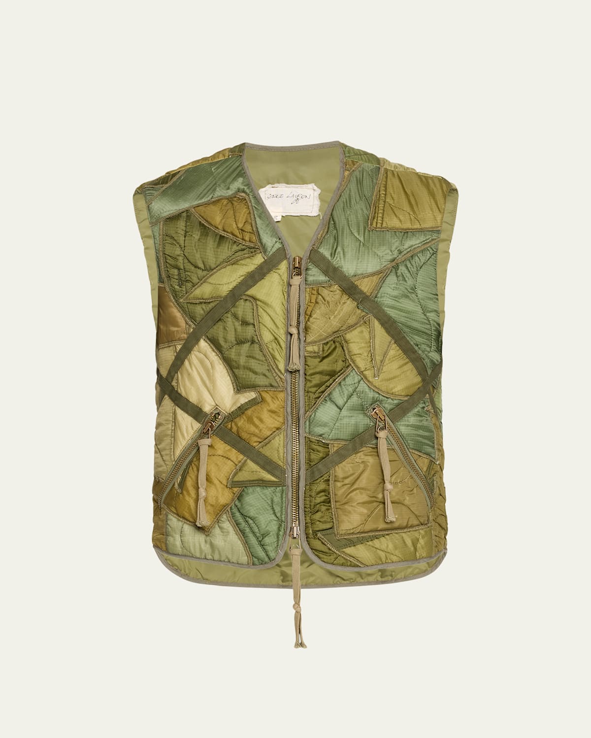 Men's Mixed Patchwork Flight Vest