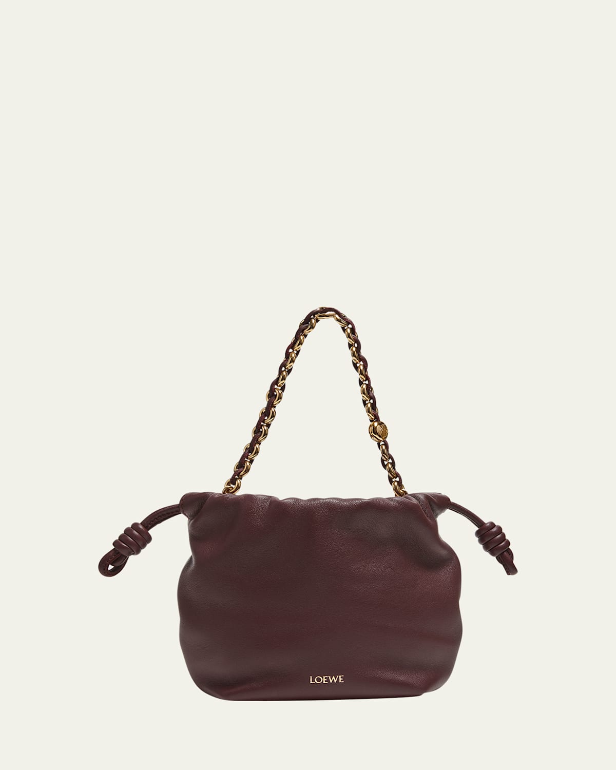 Loewe Flamenco Mini Crossbody Bag In Napa Leather In Dark Burgundy