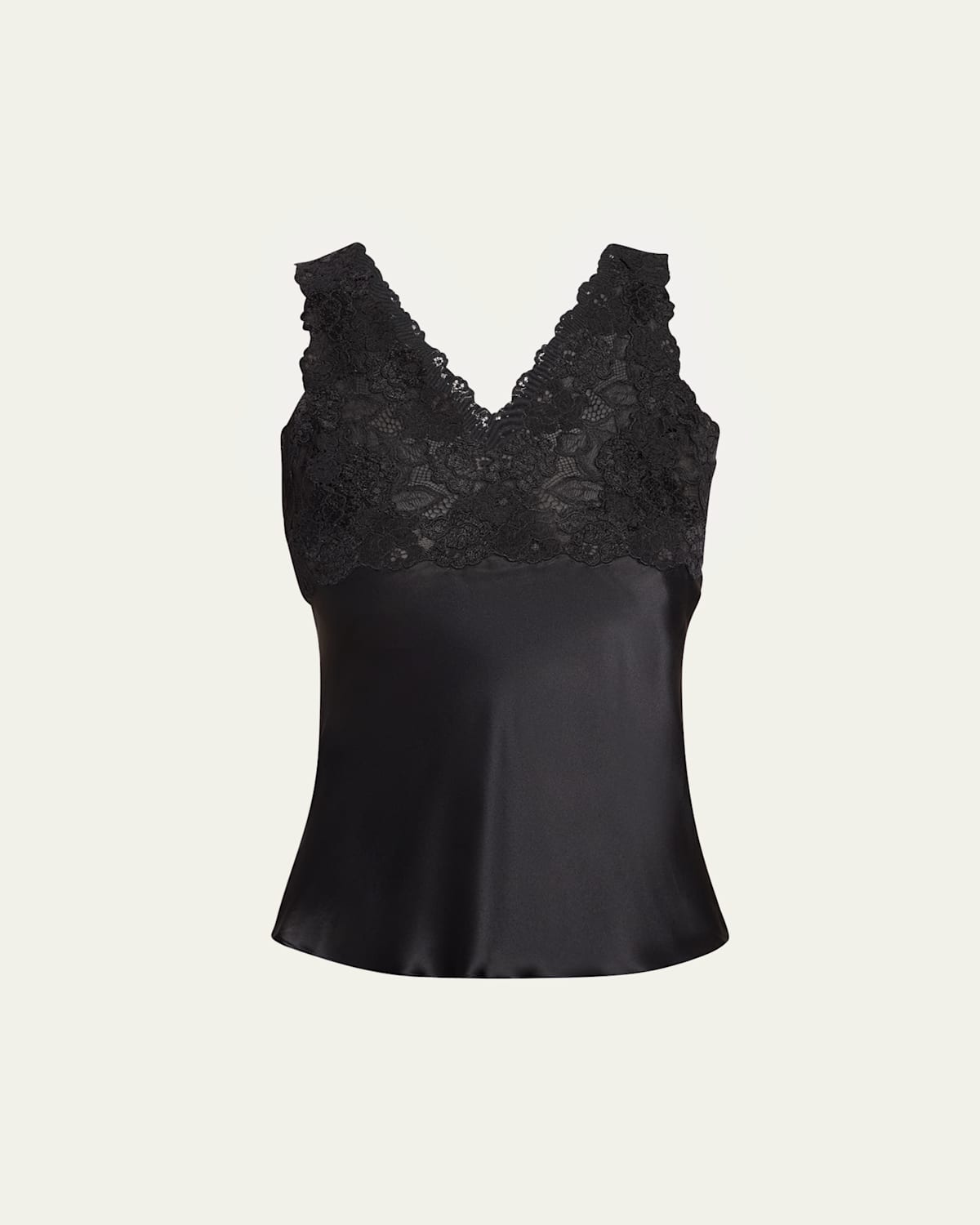 V-Neck Floral Lace Tank