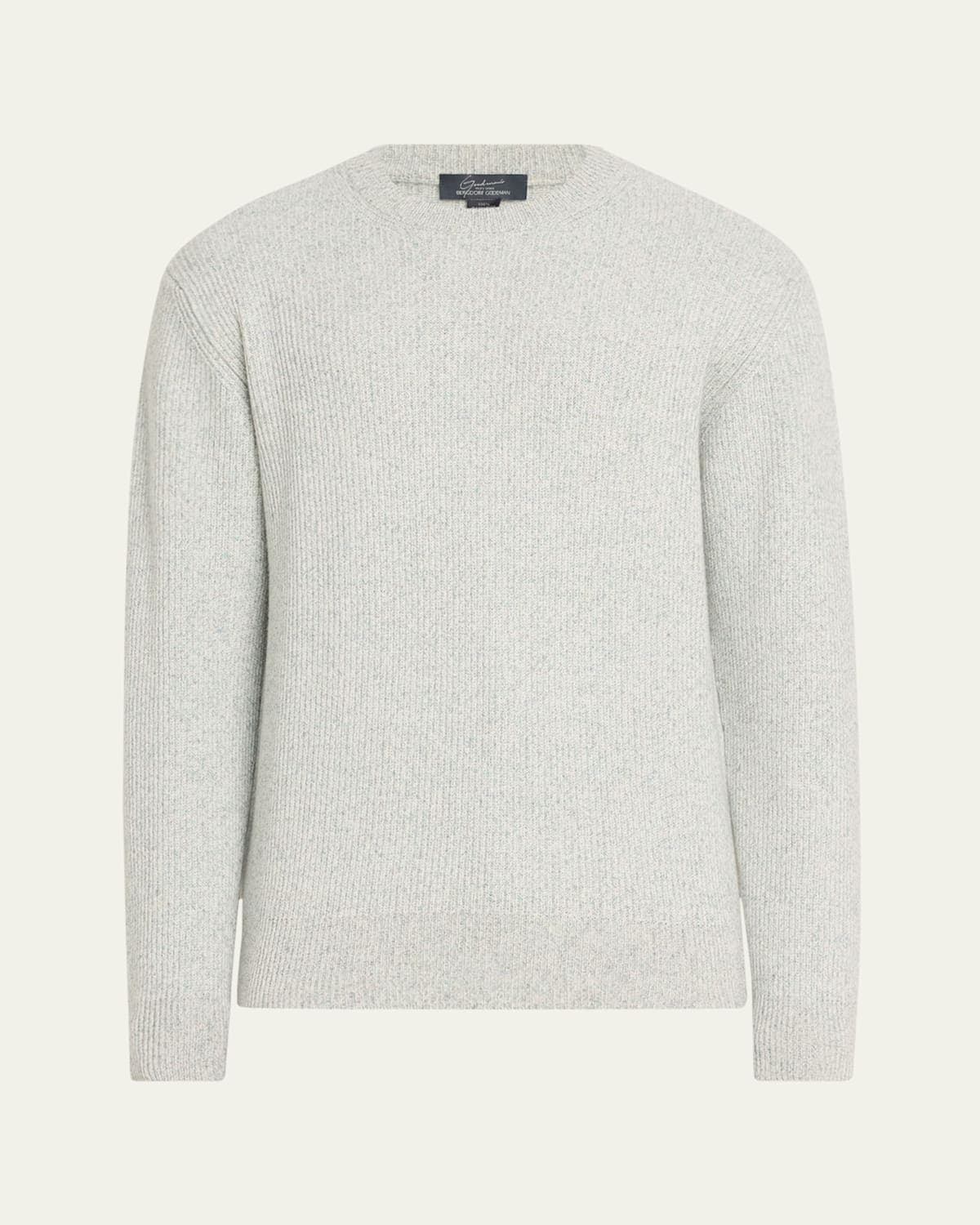 Men's Watercolor Twist Cashmere Crewneck Sweater