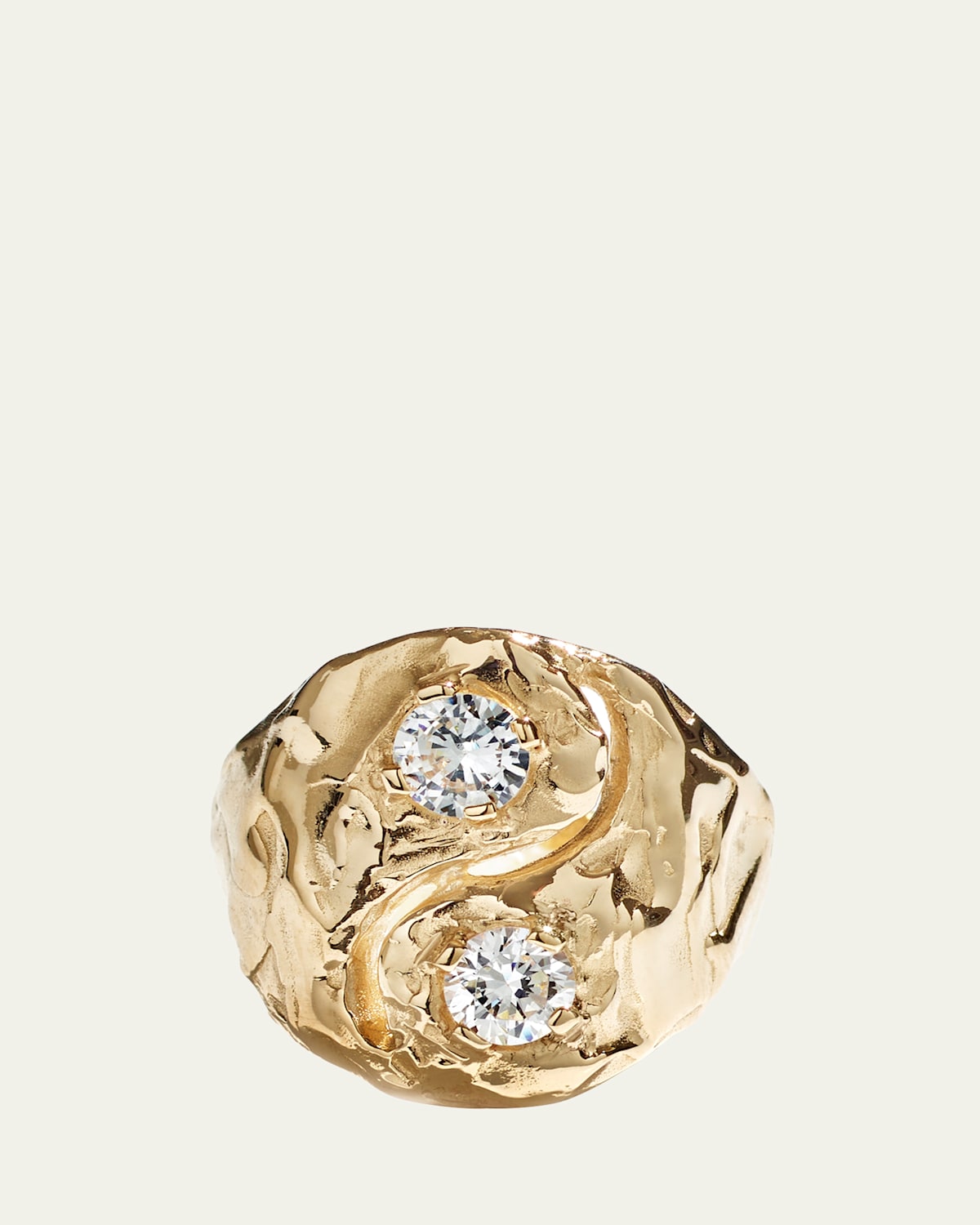 Yin and Yang Diamond Ring