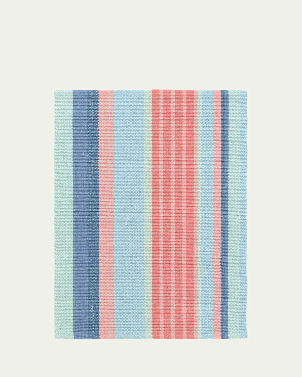 Annie Selke Aruba Stripe Handwoven Cotton Rug, 9' X 12' In Orange