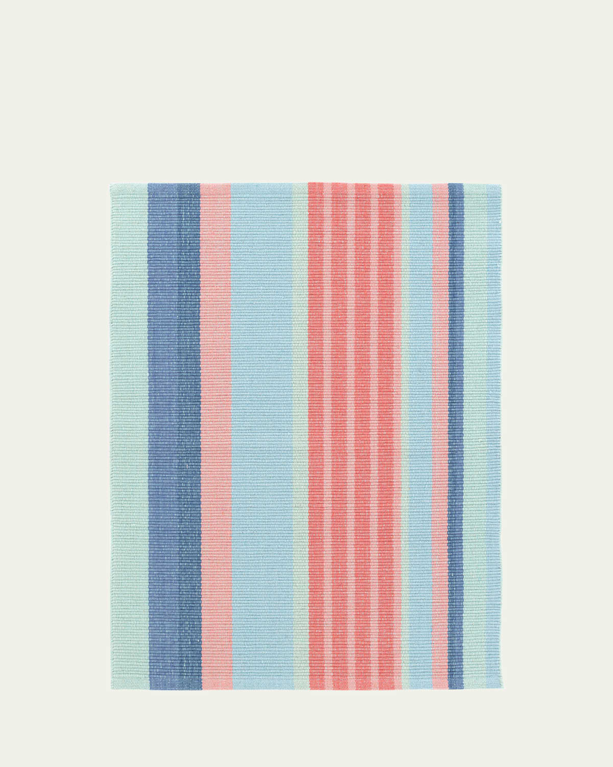 Annie Selke Aruba Stripe Handwoven Cotton Rug, 8' X 10' In Orange
