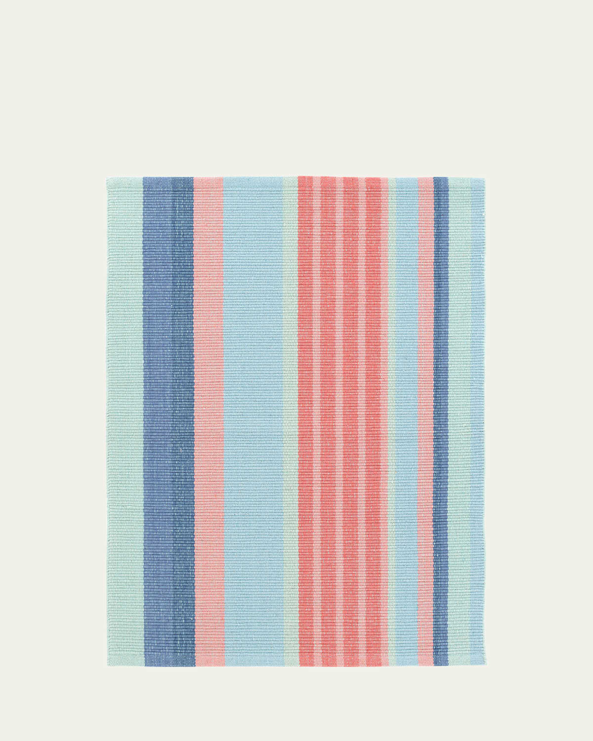 Annie Selke Aruba Stripe Handwoven Cotton Rug, 4' X 6'