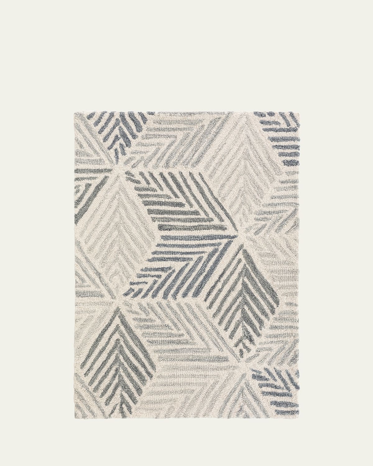 Annie Selke Karari Blue Hand-hooked Rug, 9' X 12' In Blue
