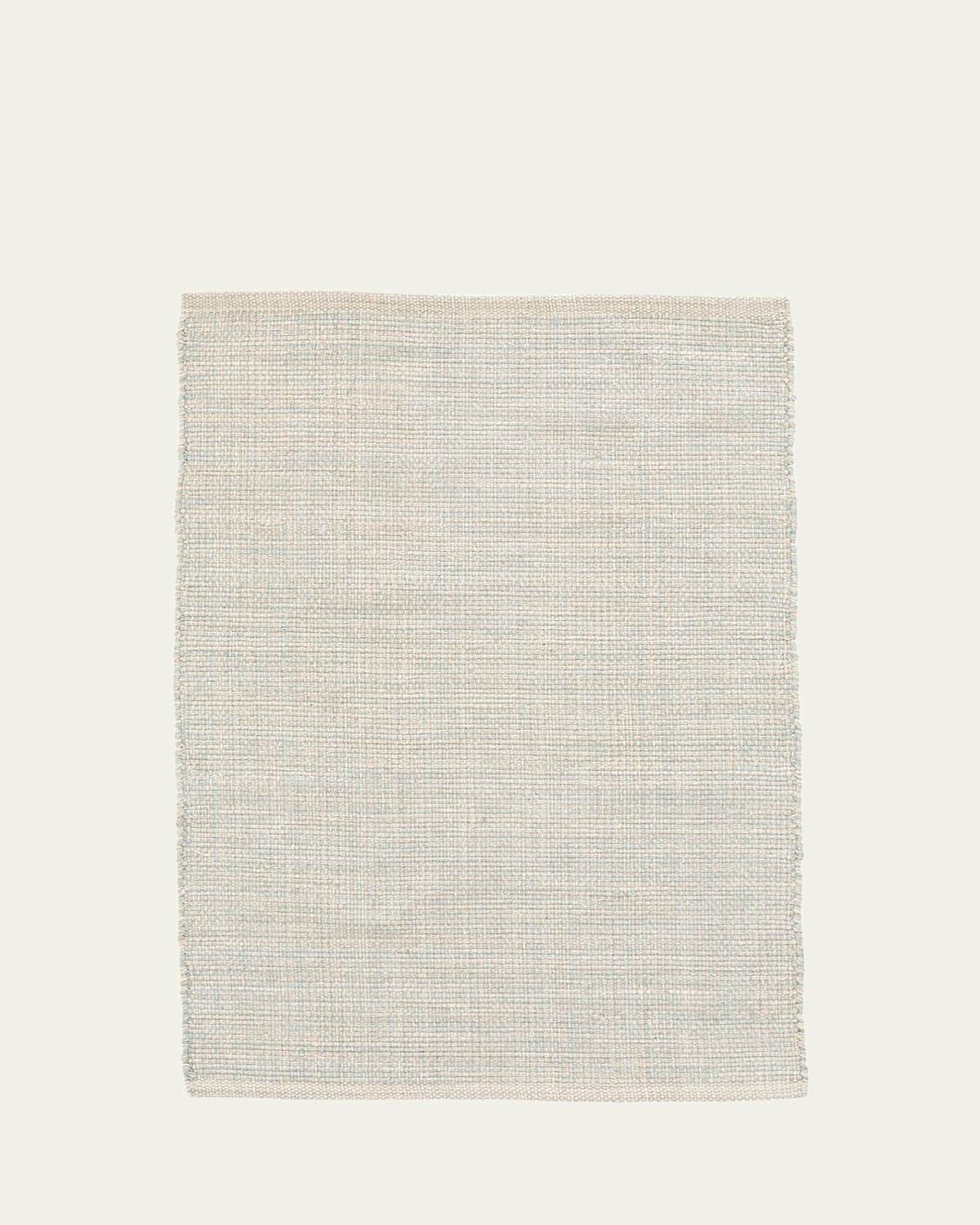 Annie Selke Marled Light Blue Handwoven Cotton Rug, 10' X 14'