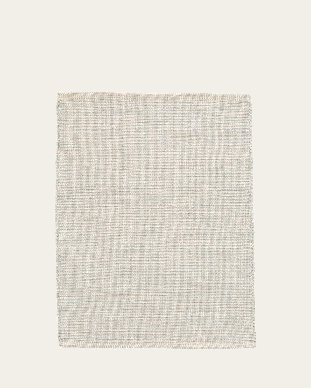 Annie Selke Marled Light Blue Handwoven Cotton Rug, 6' X 9' In Light Blue