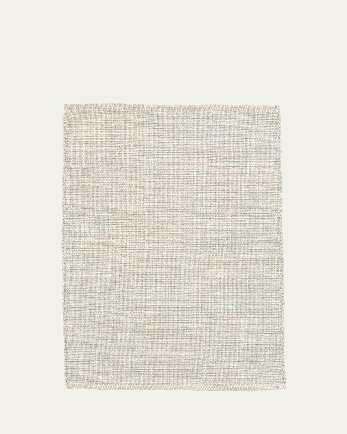 Annie Selke Marled Light Blue Handwoven Cotton Rug, 3' X 12' In Light Blue