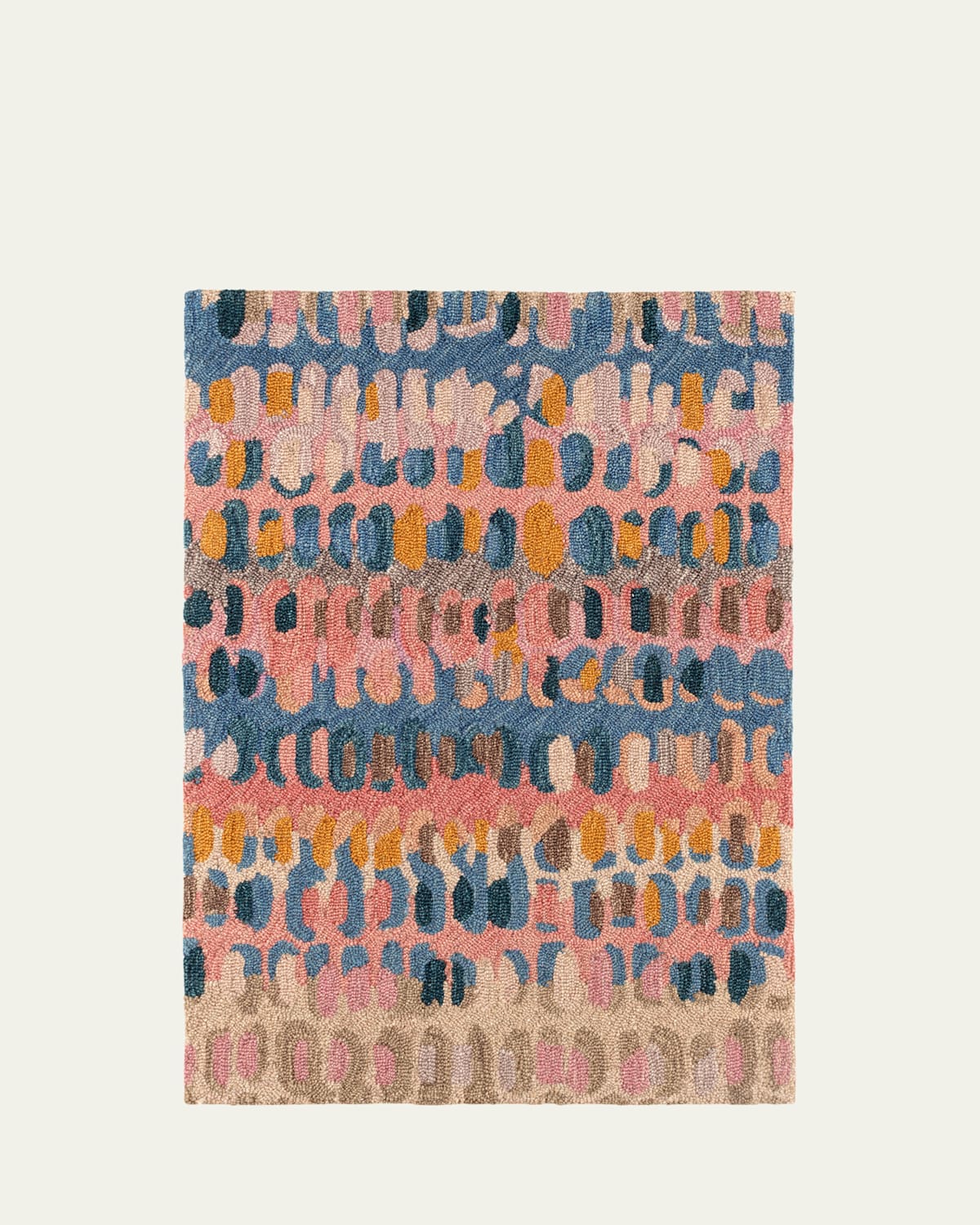 Annie Selke Paint Chip Coral Micro-hooked Rug, 4' X 6' In Coral