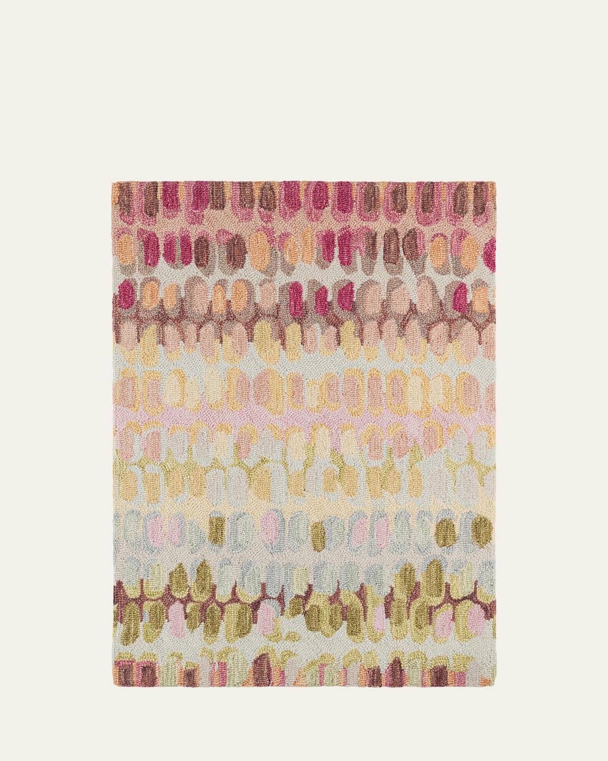 Annie Selke Paint Chip Pastel Micro-hooked Rug, 5' X 8' In Pastel