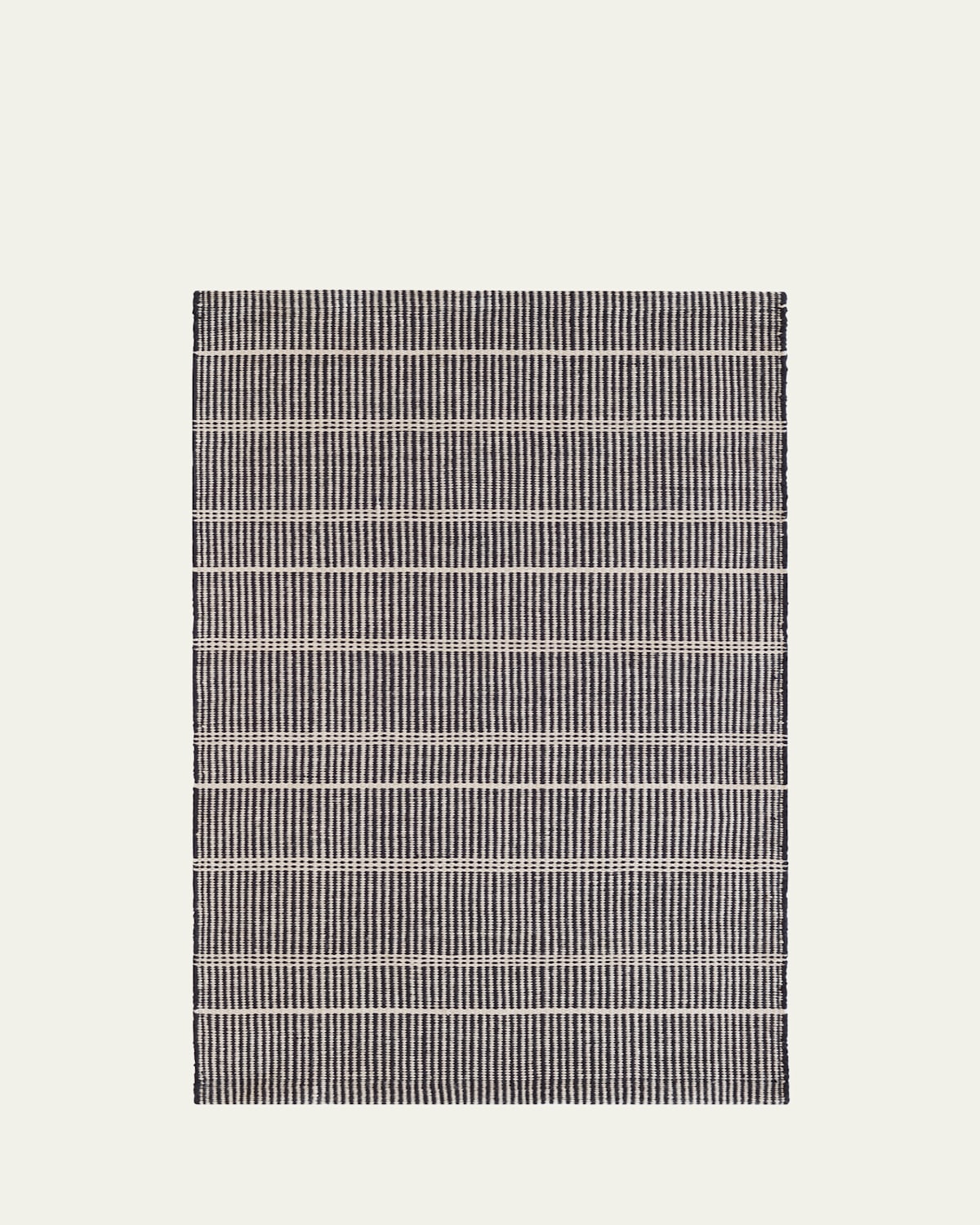Annie Selke Samson Black Handwoven Indoor/outdoor Rug, 9' X 12' In Black