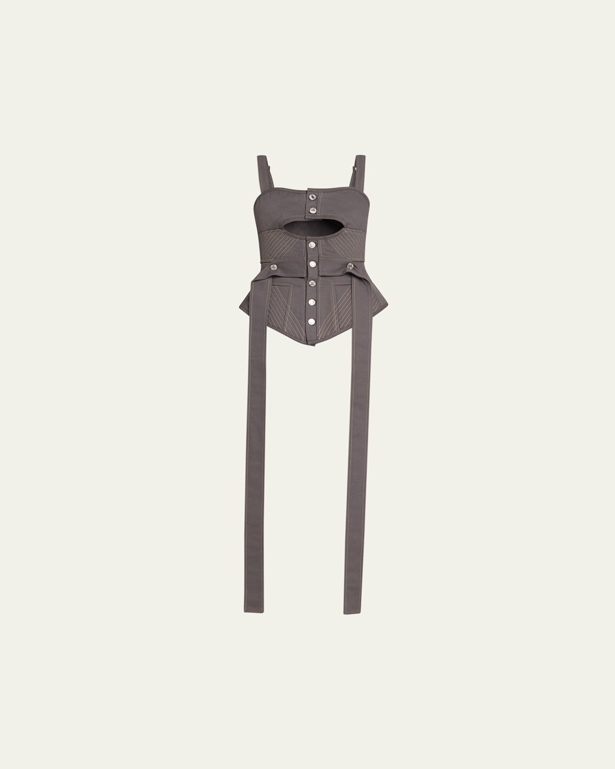 Port Denim Bustier Top