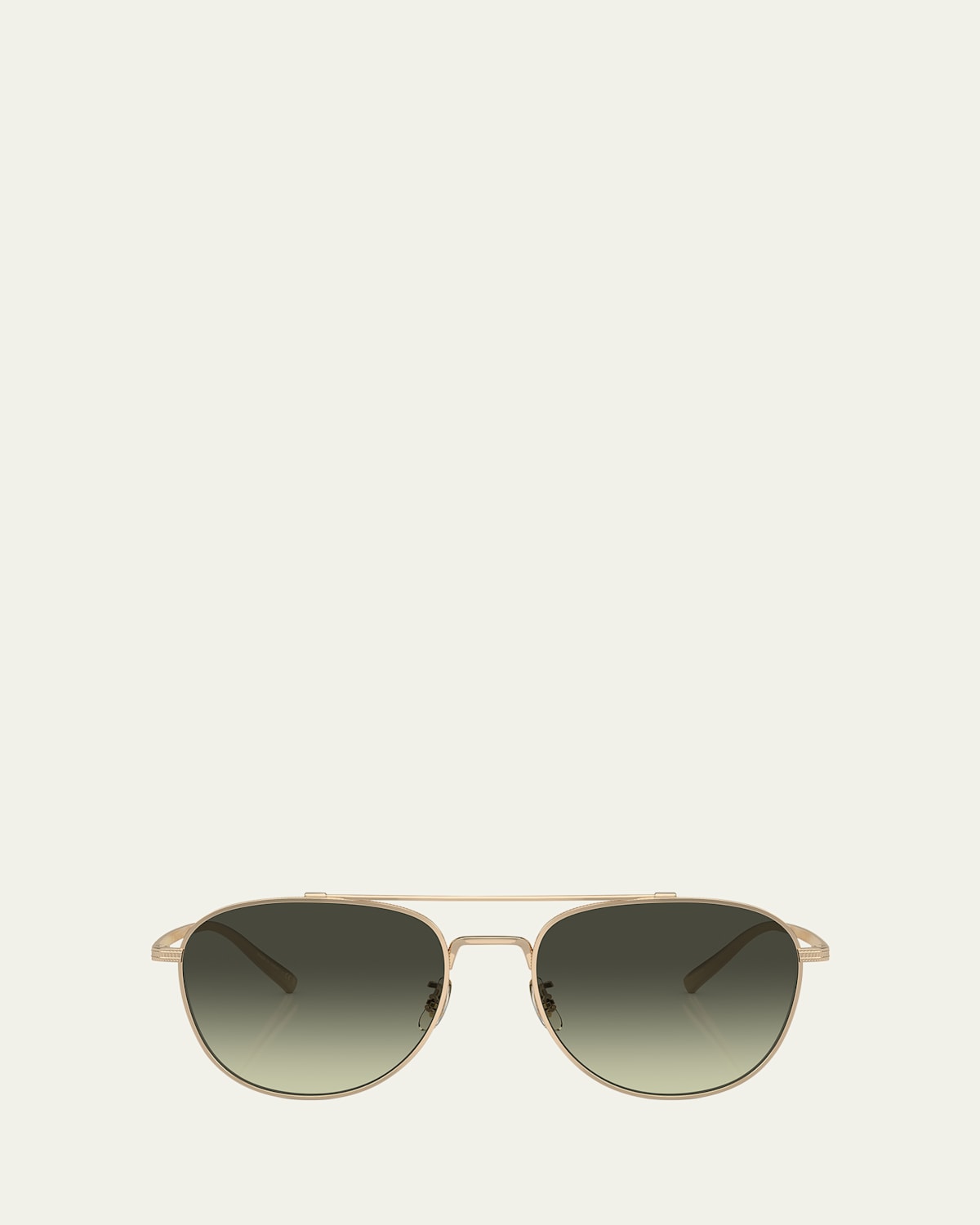 Oliver Peoples Rivetti Titanium Aviator Sunglasses In Gold