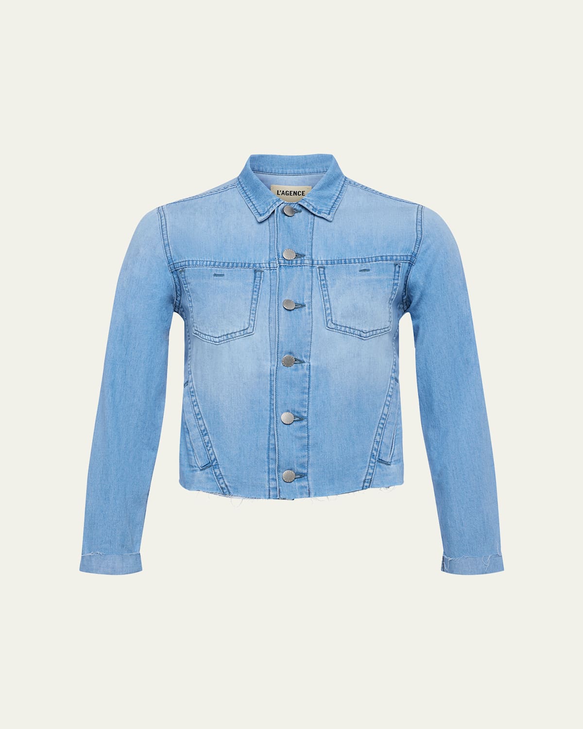 Janelle Slim Raw Denim Jacket