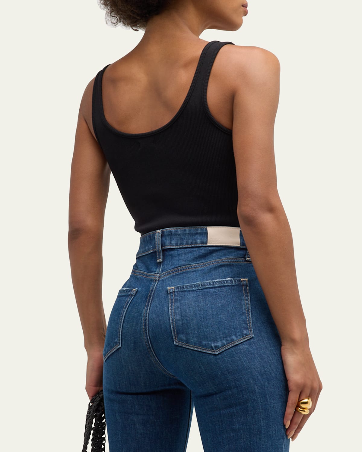 Nica Scoop-Neck Tank Bodysuit