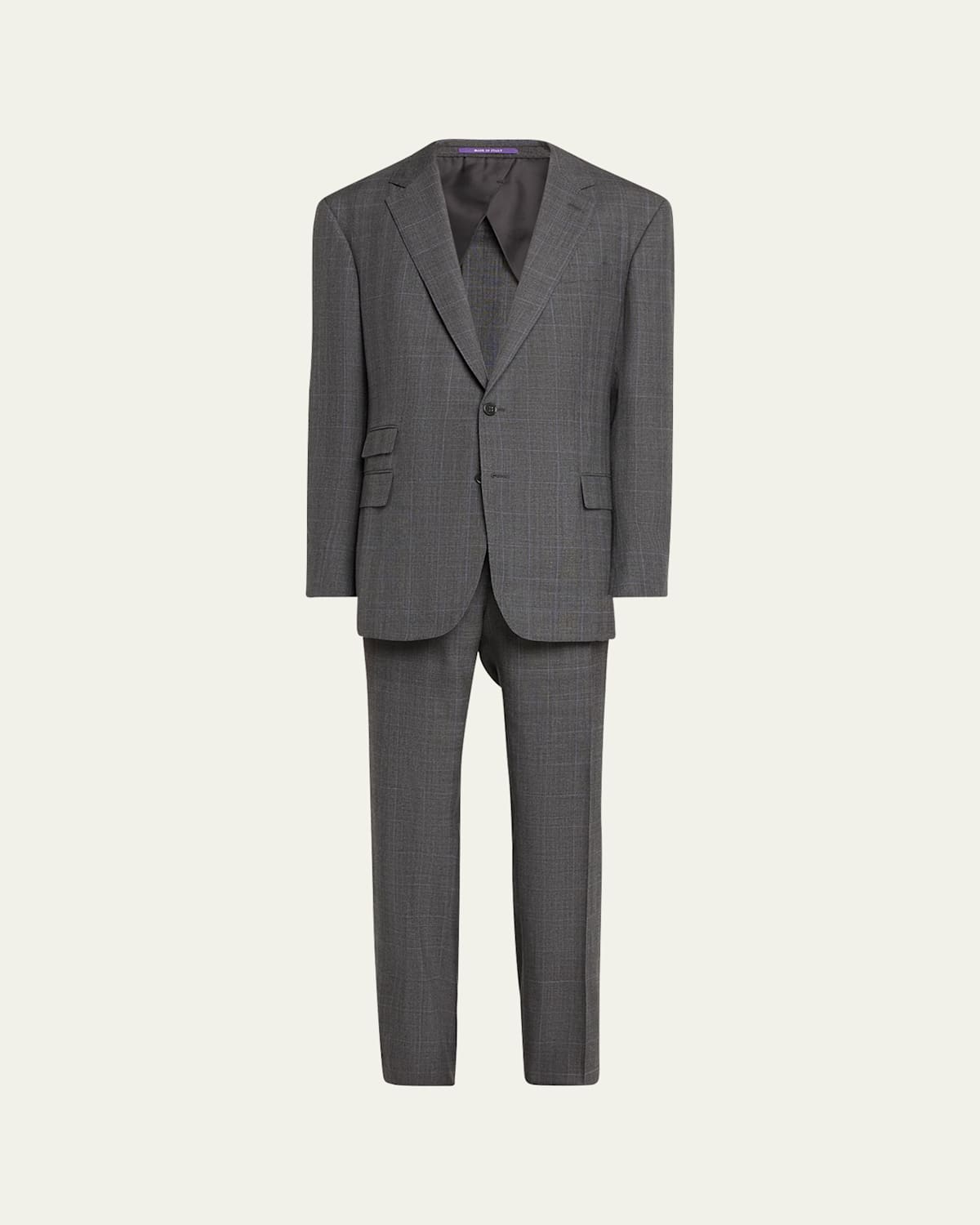 Men's Kent Hand-Tailored Glen Plaid Suit