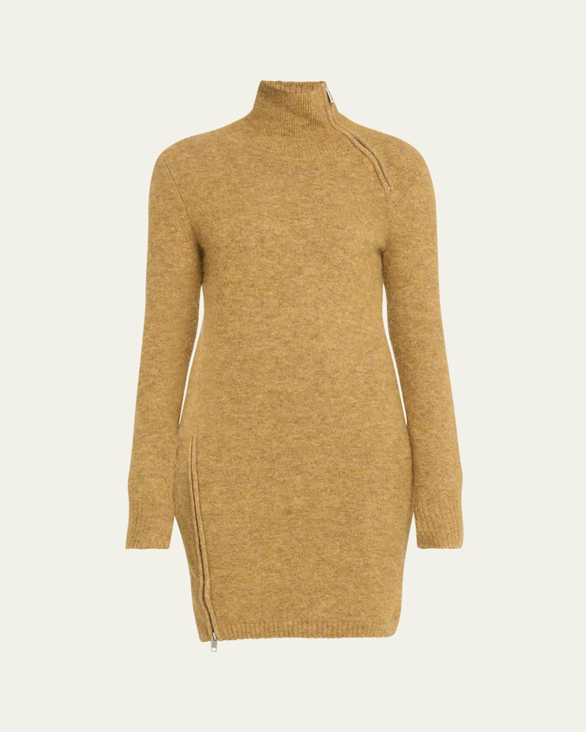 Ohara Zip Turtleneck Mini Dress