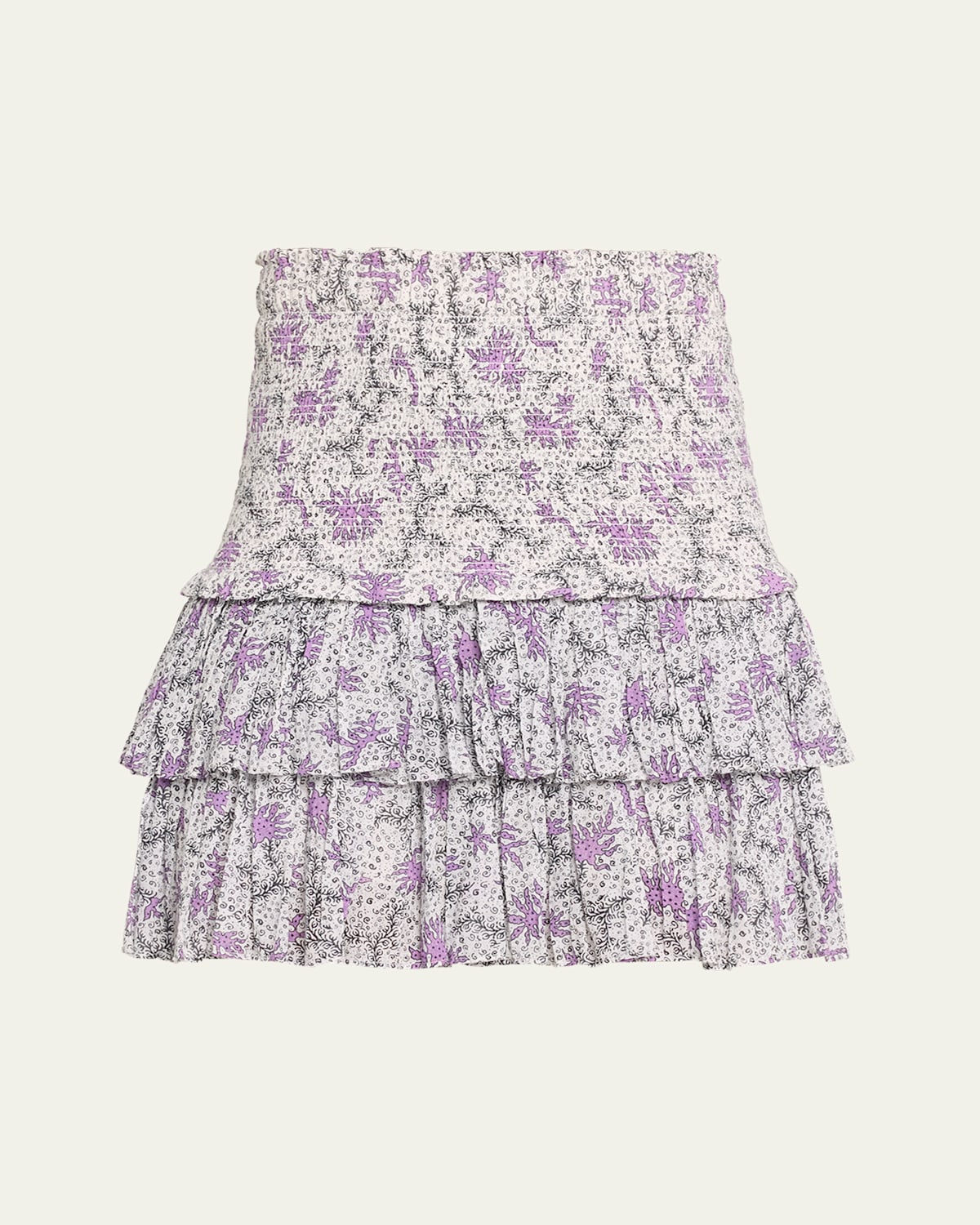 Naomi Tiered Smocked Mini Skirt
