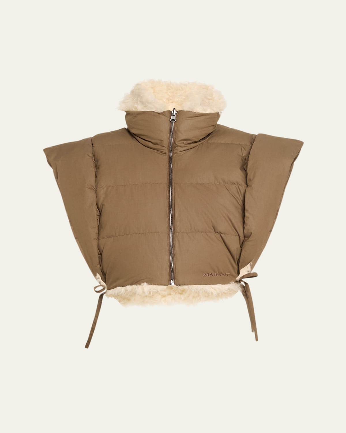 Hoodiali Reversible Cropped Puffer Vest