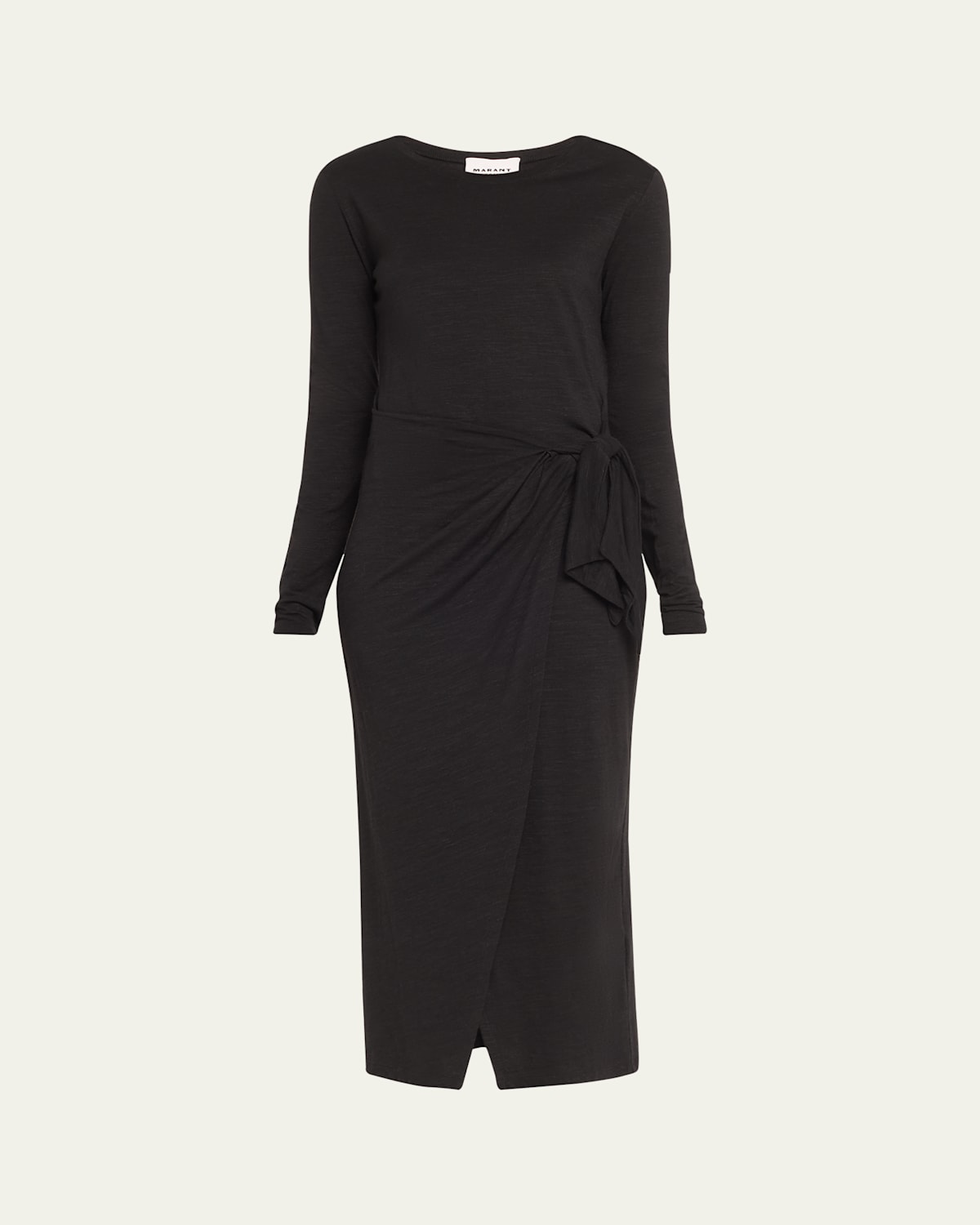 Lisy Long-Sleeve Wrap Dress