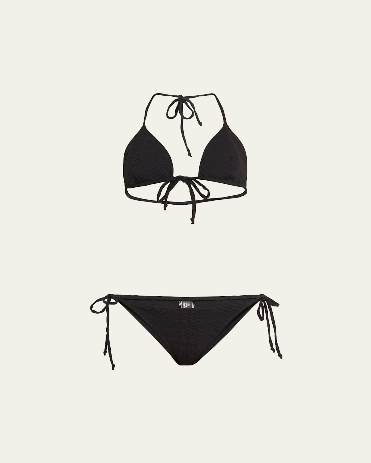 Retro Padded Triangle Two-Piece Swimsuit