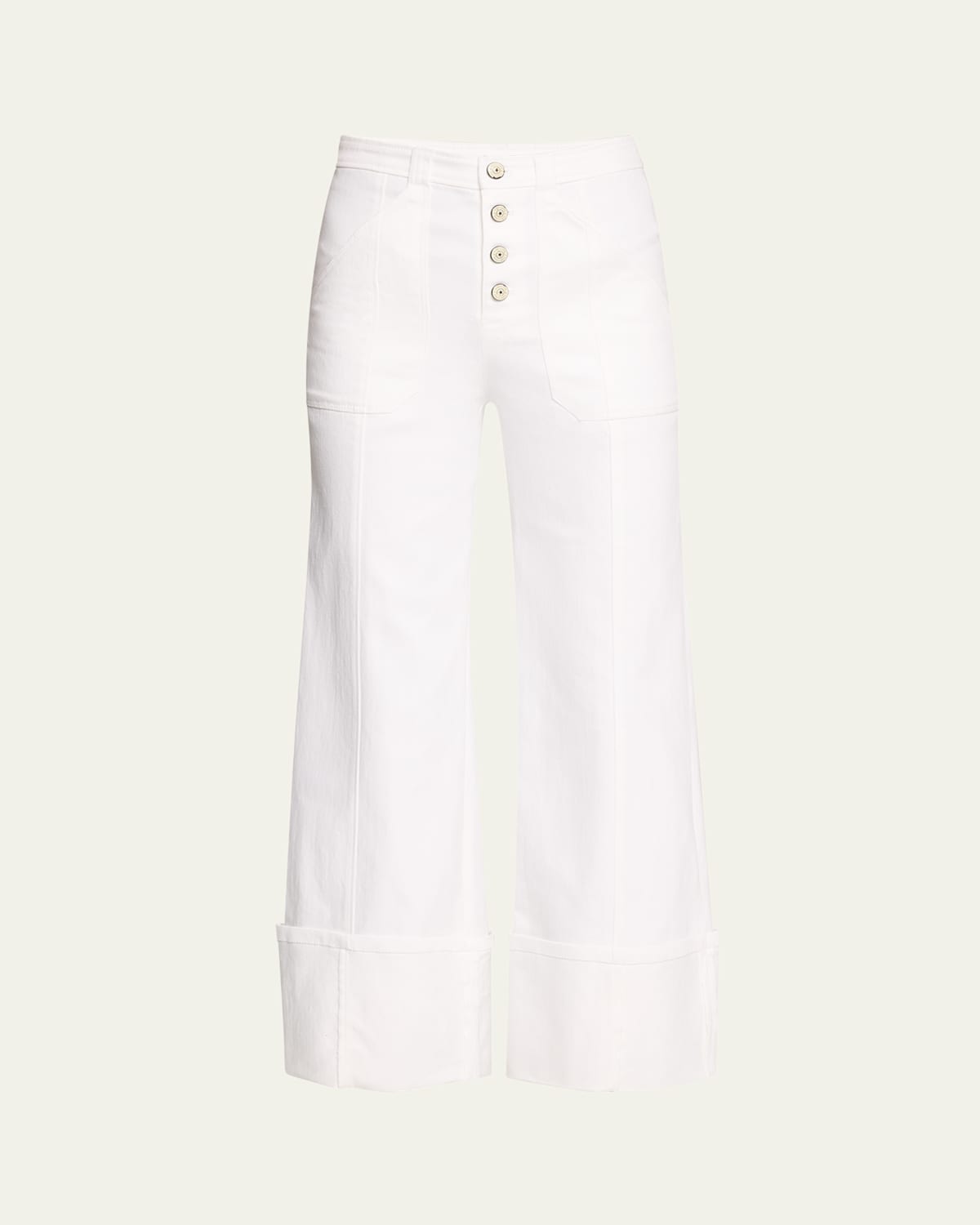 Cuffed Benji Cropped Flare Pants