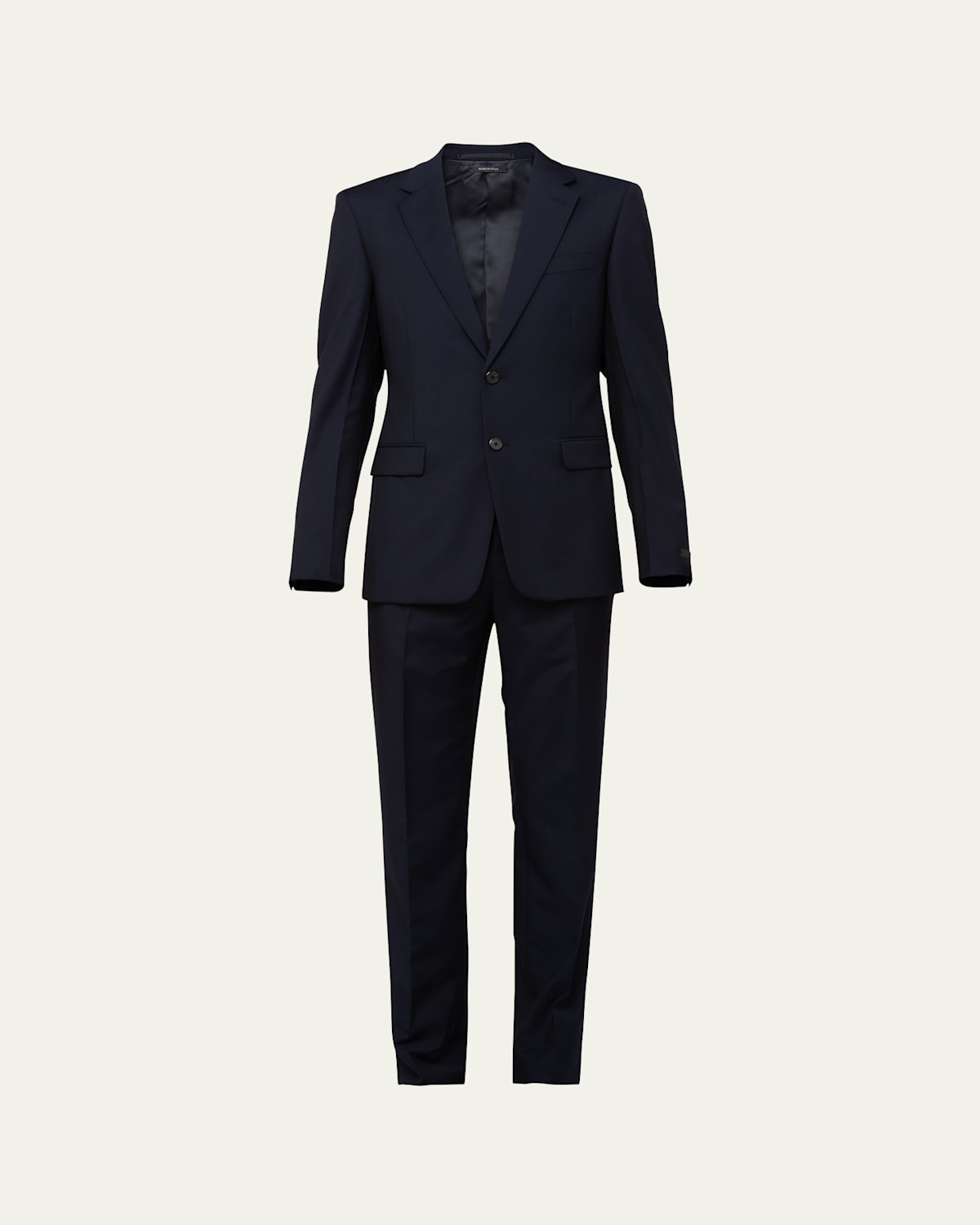Men's Solid Wool-Mohair Suit