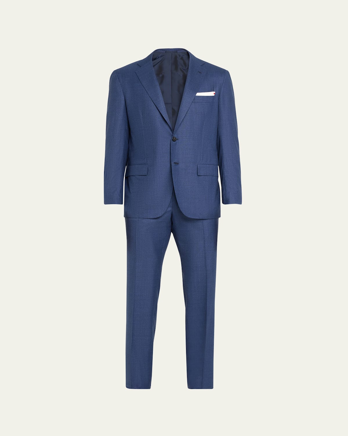 Men's Micro Check Wool Suit