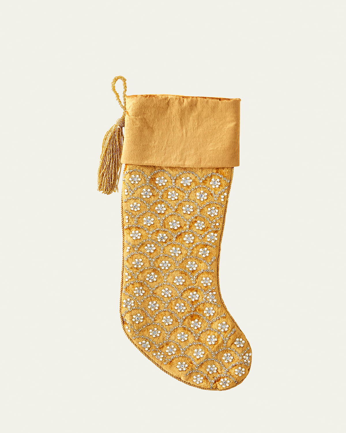 Velvet Embellished Stocking