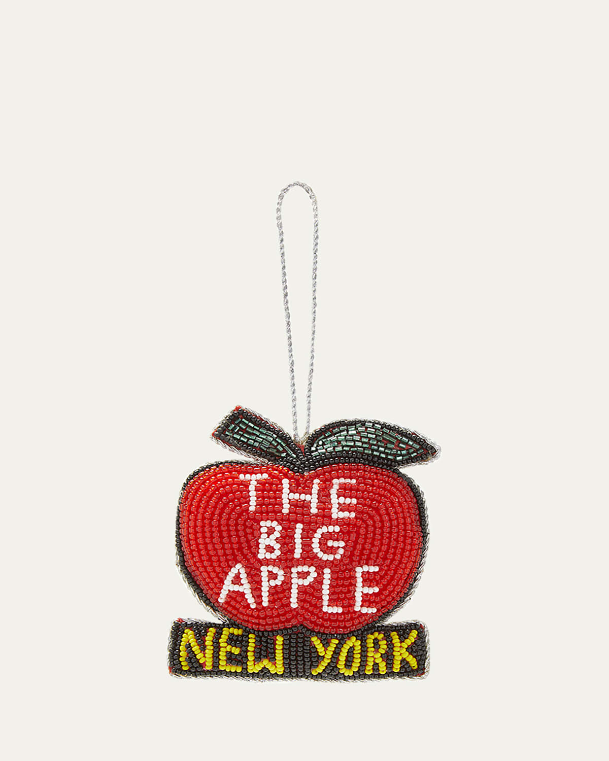Big Apple Beaded Christmas Ornament