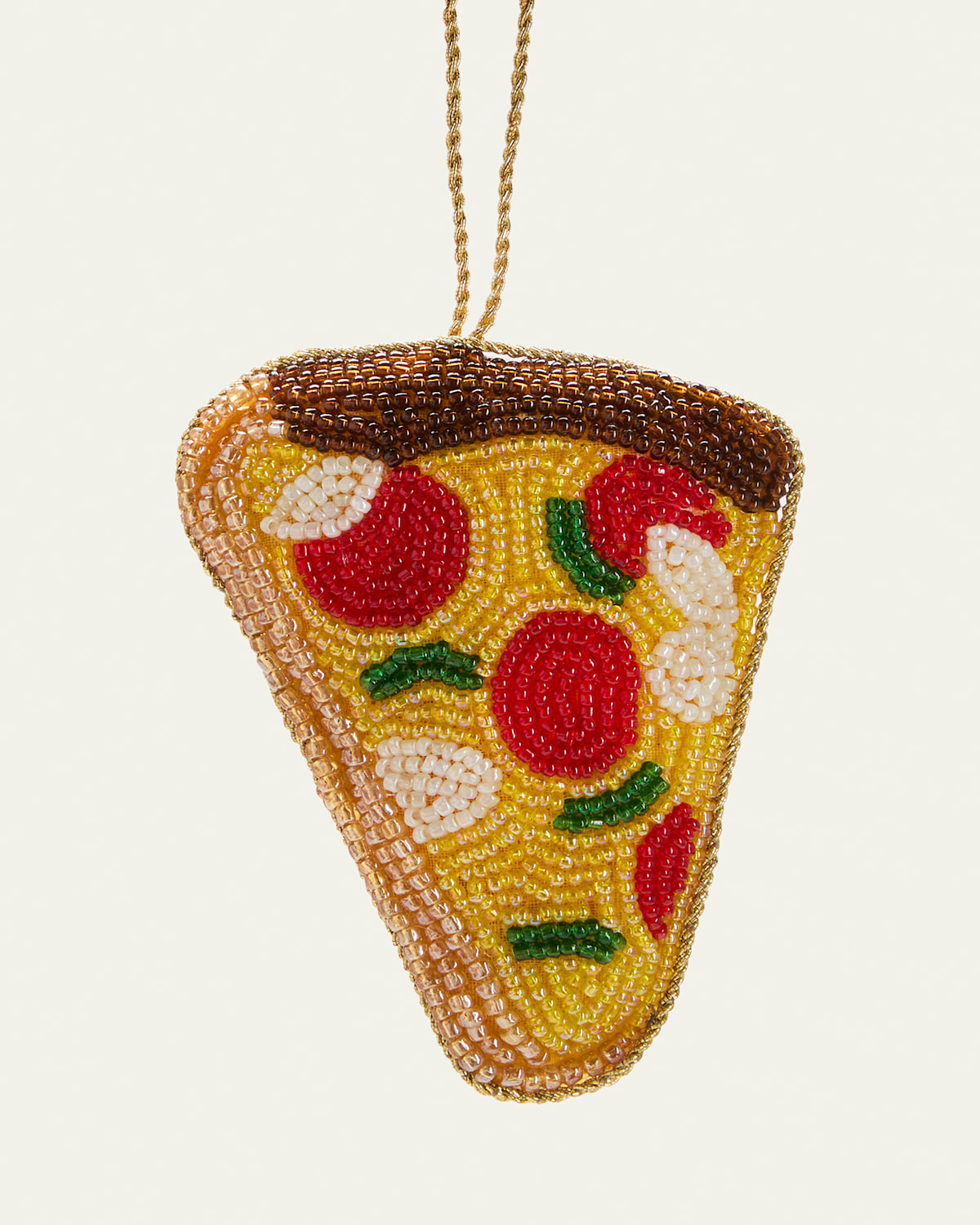 Pizza Beaded Ornament