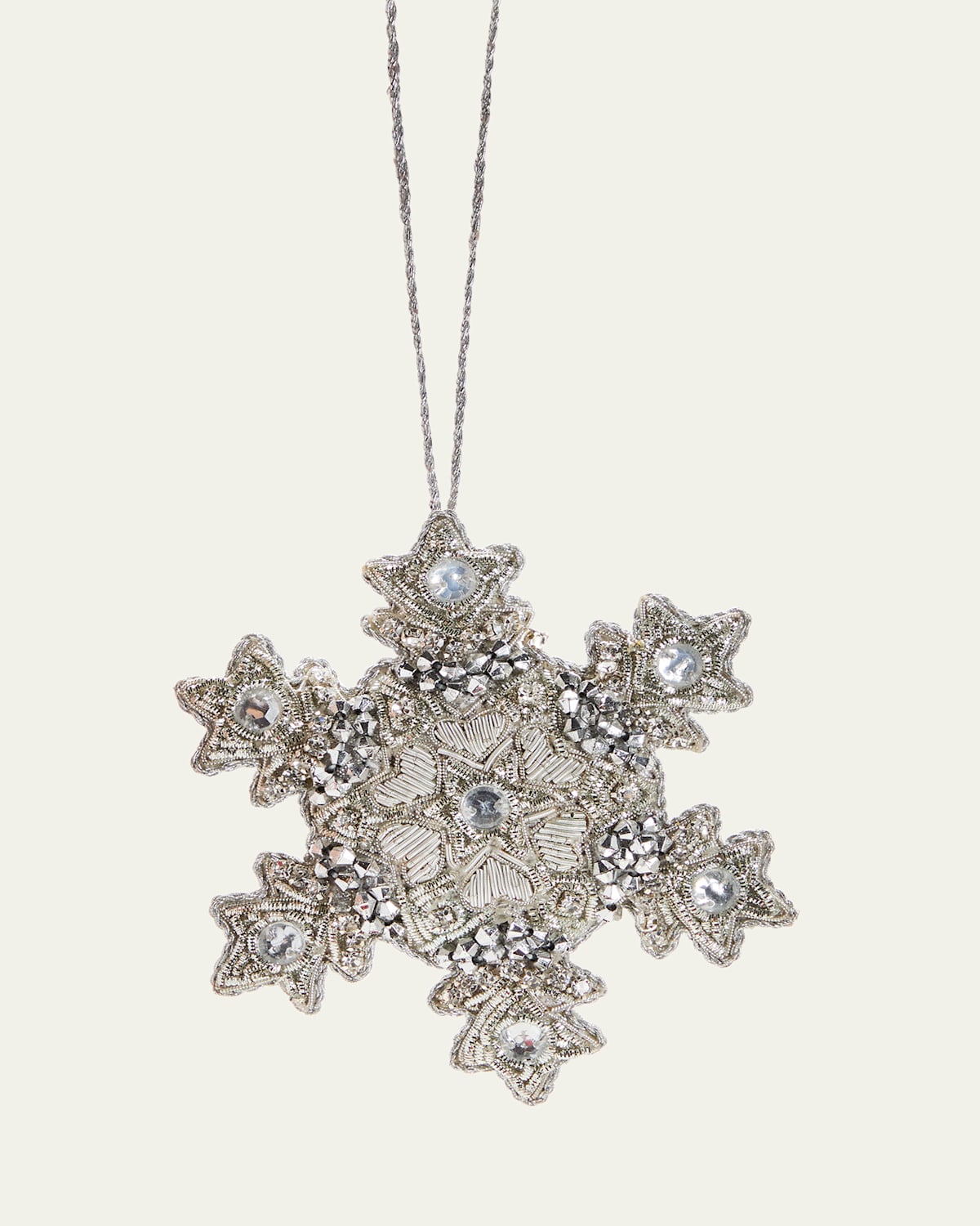 Snowflake Beaded Ornament