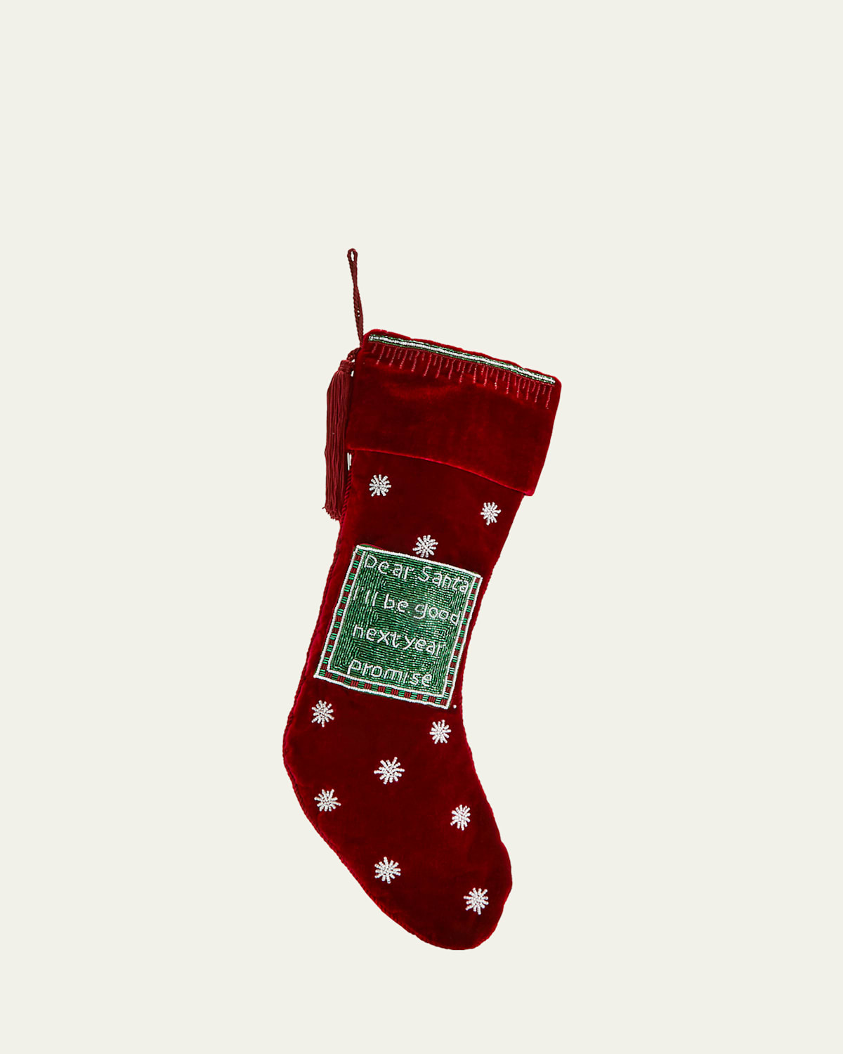 Dear Santa I Will Be Good Next Year Promise Chrismtas Stocking