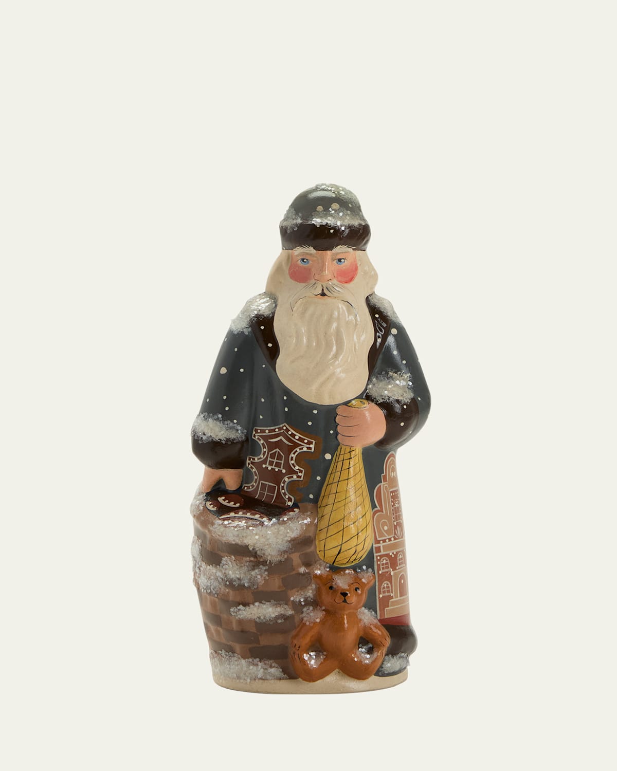 Amsterdam Canal House Santa Figurine