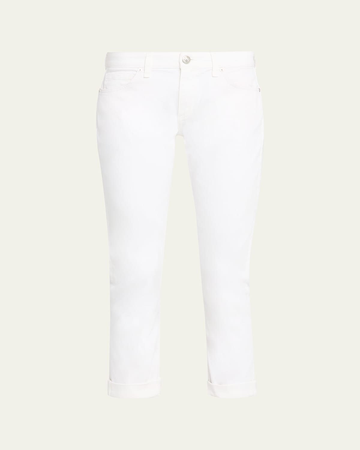 Rag & Bone Dre Low-rise Slim Boyfriend Jeans In White
