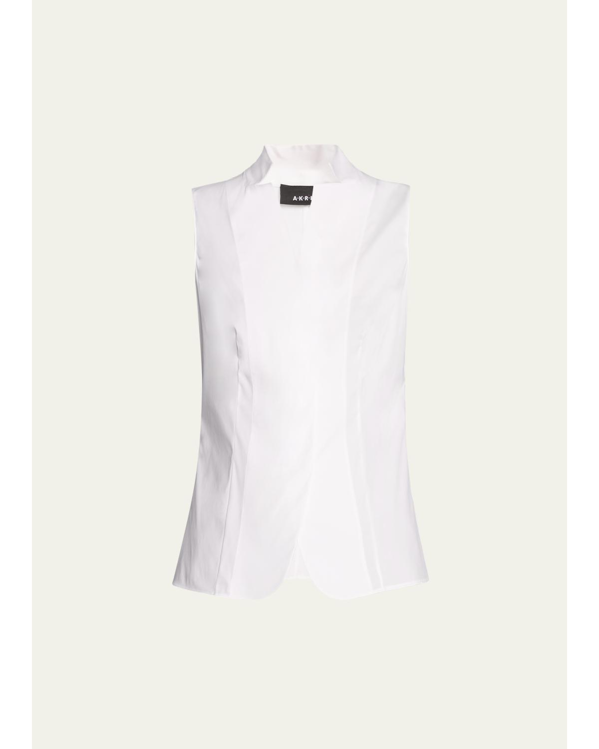 Baumwolle Stretch Sleeveless Blouse