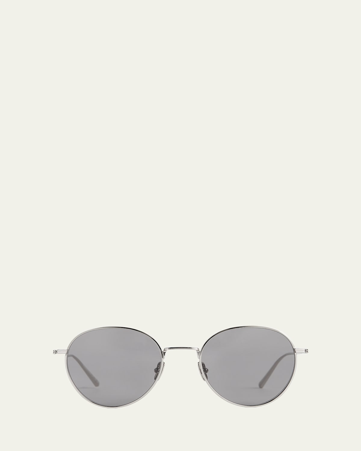 Totême The Rounds Stainless Steel Round Sunglasses In Metallic