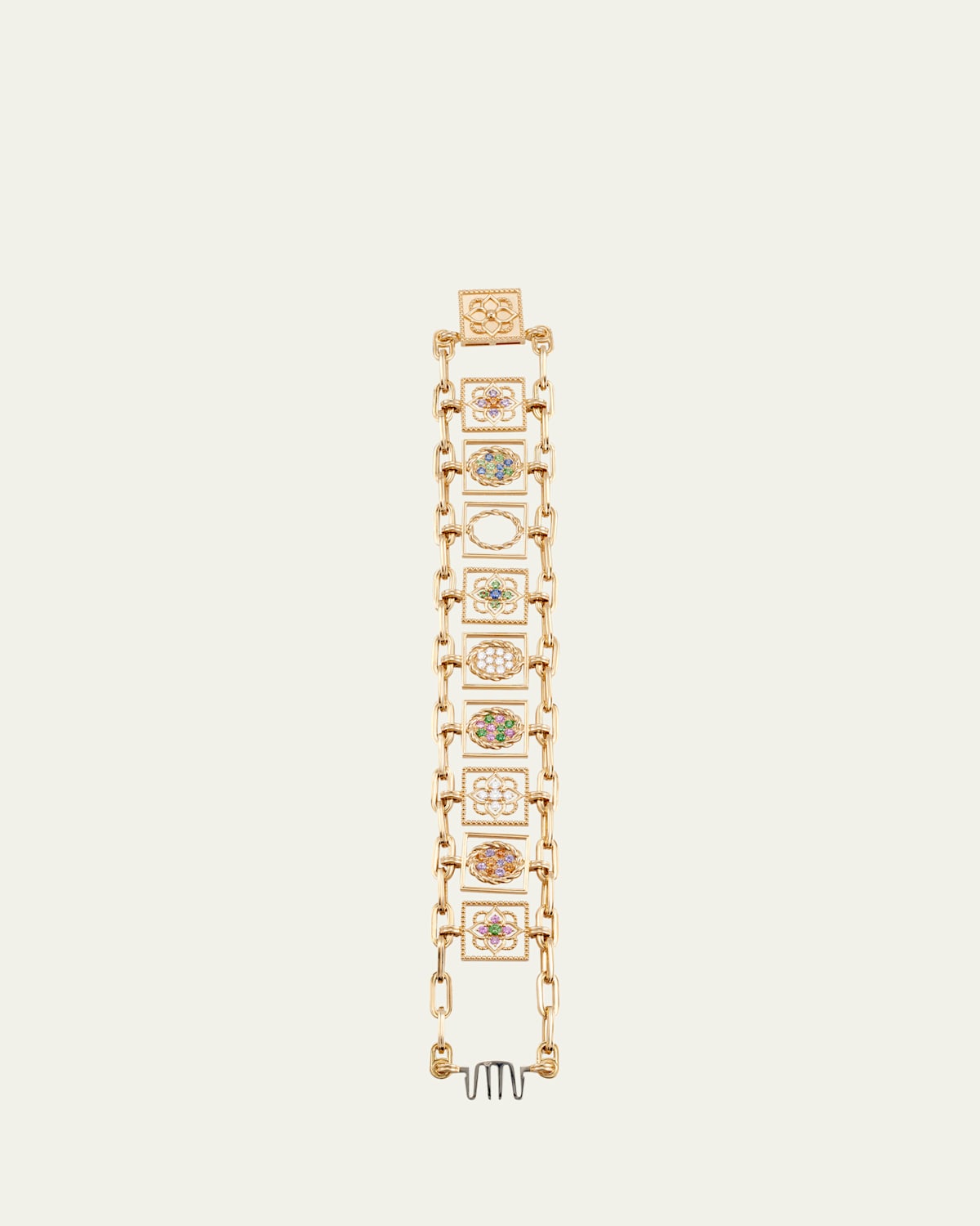 18K Yellow Gold 9 Jardins Suspended Bracelet