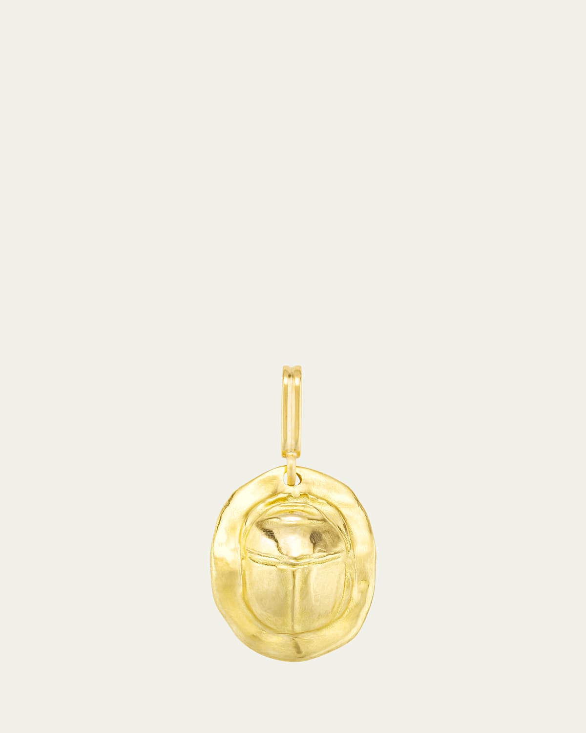 18K Yellow Gold Beetle Charm