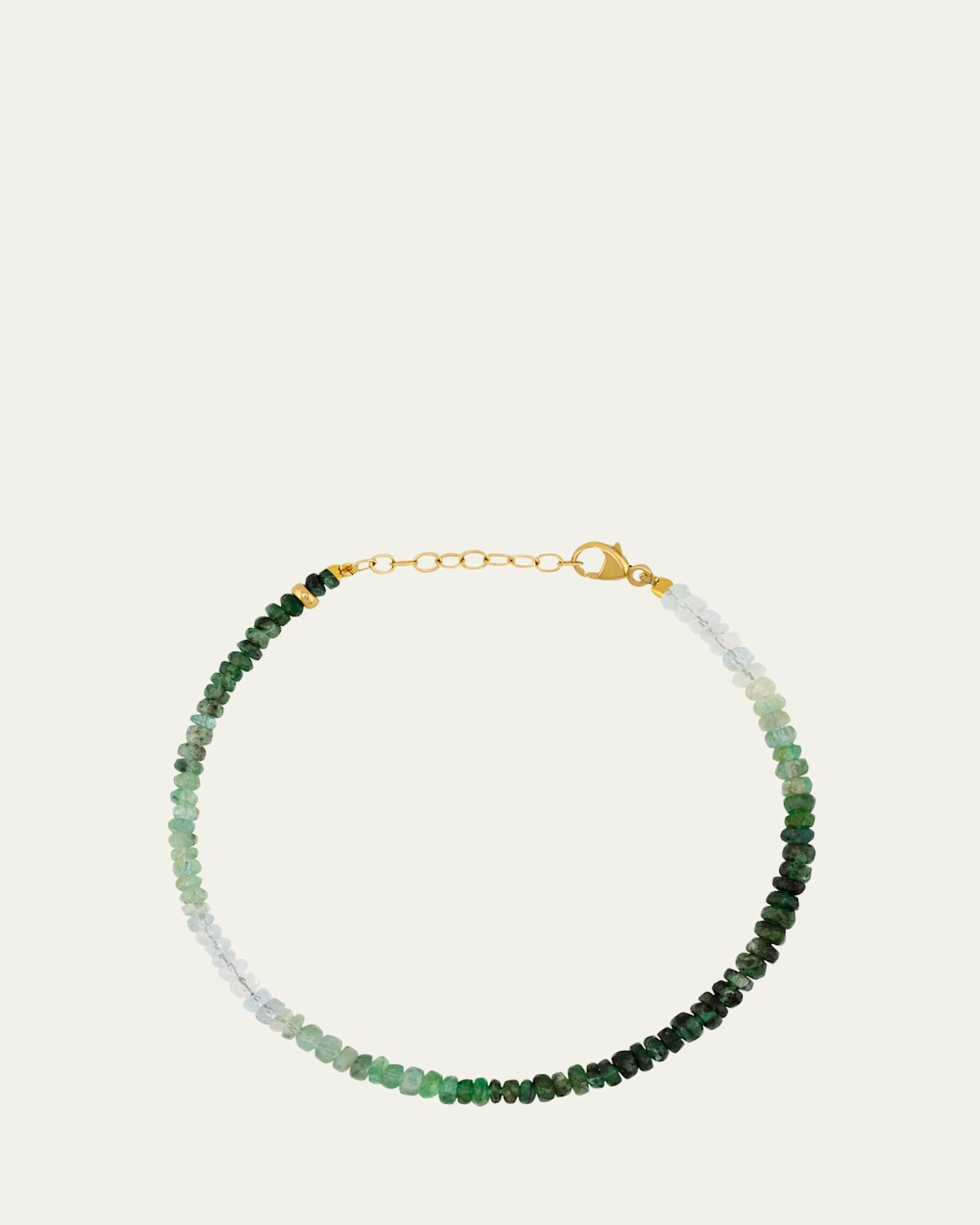 Ombré Emerald Beaded Bracelet