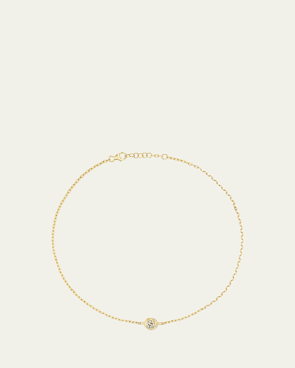 18K Yellow Gold Diamond Choker Necklace