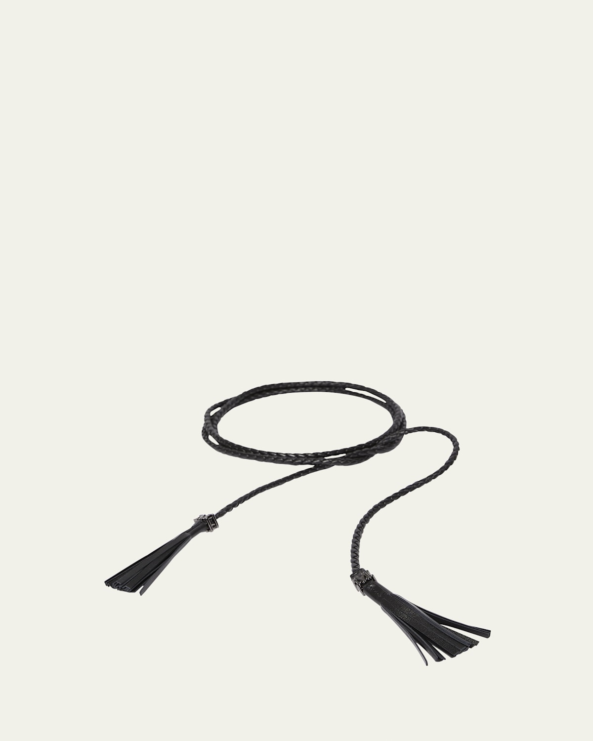 Braided Patent Leather Belt
