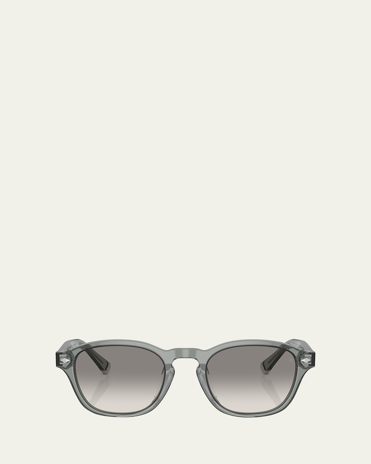 Brunello Cucinelli Vintage-style Acetate Square Sunglasses In Clear